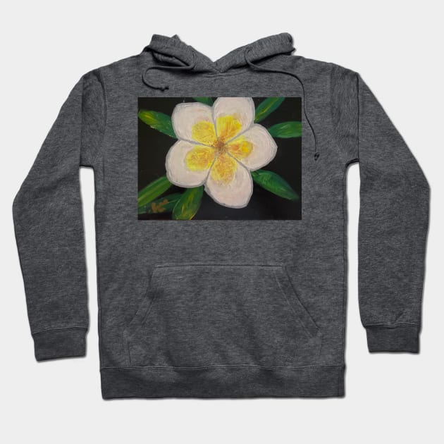 Plumeria for a friend Hoodie by Shaky Ruthie's Art from the Heart